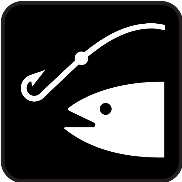 SVG Pictogram for fisking area vector image