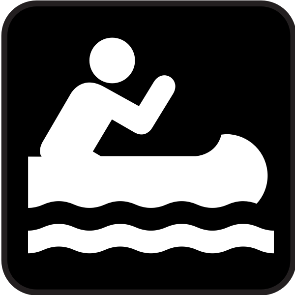 SVG Pictogram for kayaking vector image