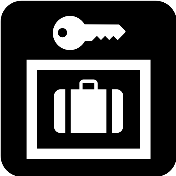 SVG Pictogram for lockers vector image