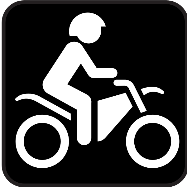 SVG Pictogram for motorbikes only vector image