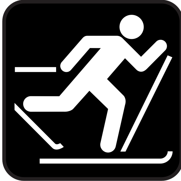 SVG Pictogram for Nordic skiing vector image