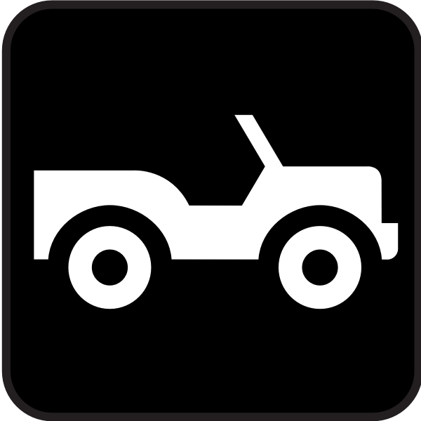 SVG Pictogram for open roof car tour vector image