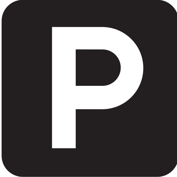SVG Pictogram for parking area vector image