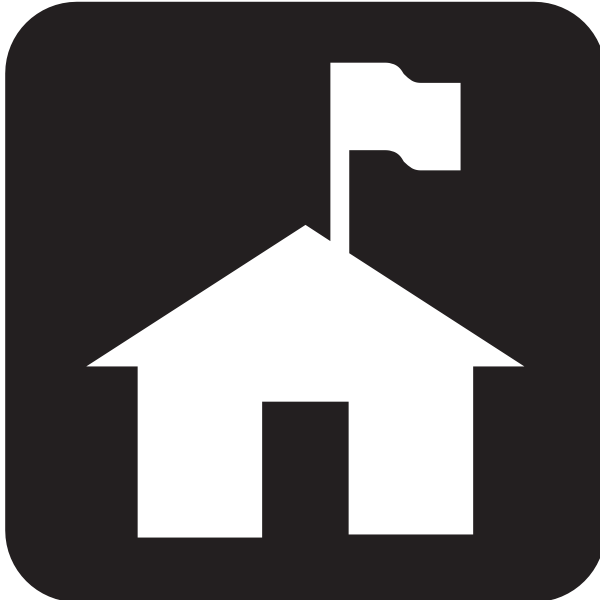 SVG Pictogram for ranger station vector image