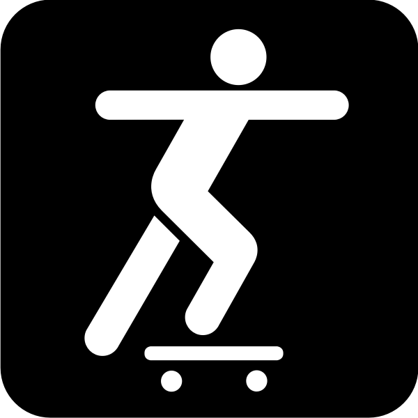 SVG Pictogram for skateboarding vector image