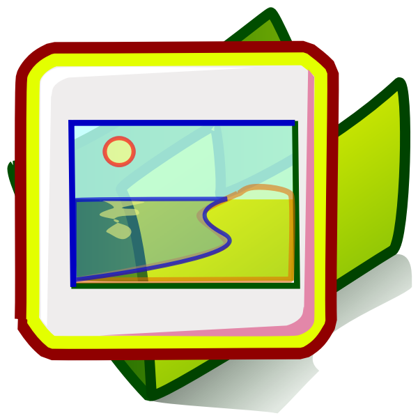 SVG Picture folder vector image