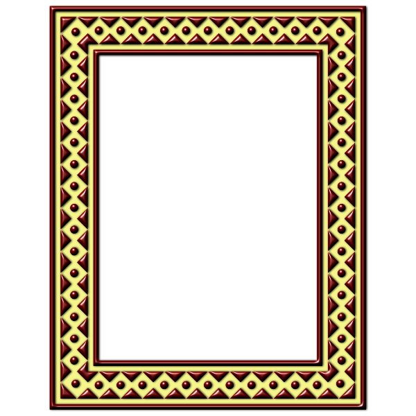 SVG Picture frame with yellow decoration