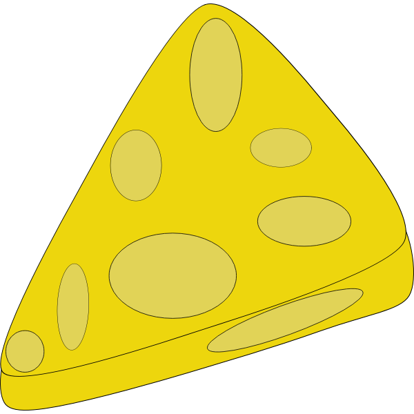SVG Piece of cheese vector image