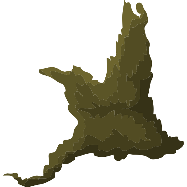 SVG Piece of tree moss