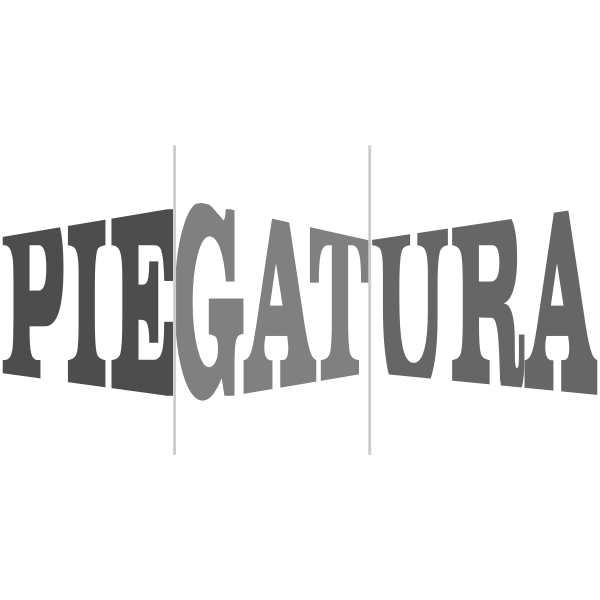 SVG Piegatura text logo design