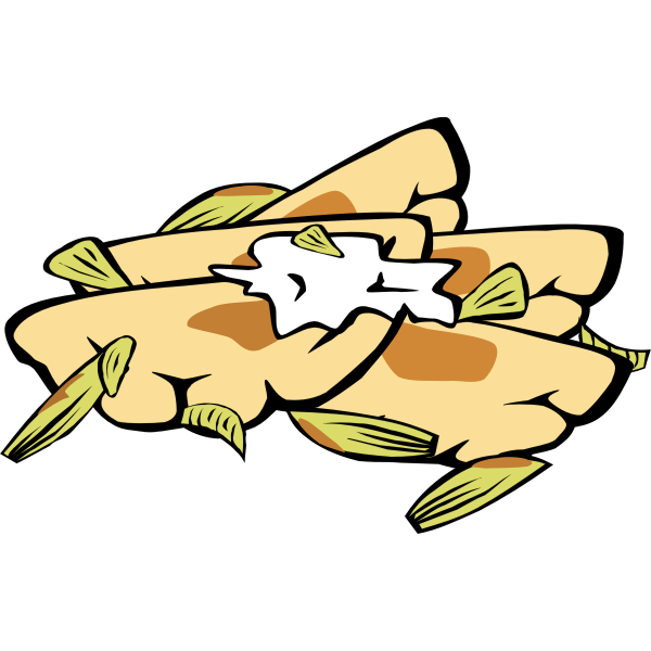 SVG Pierogis vector illustration
