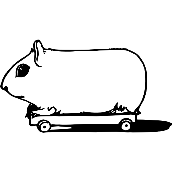 SVG Pig on wheels