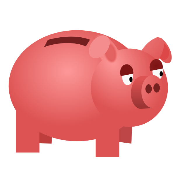SVG Piggy bank clip art