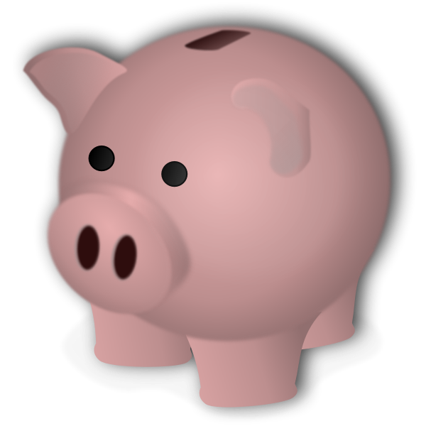 SVG Piggy bank illustration