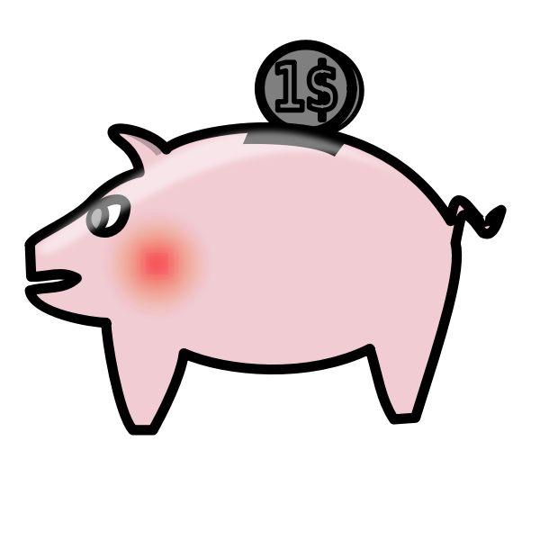 SVG Piggy bank vector