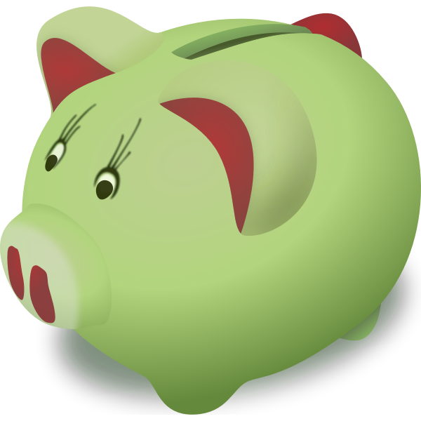 SVG Piggy bank vector graphics