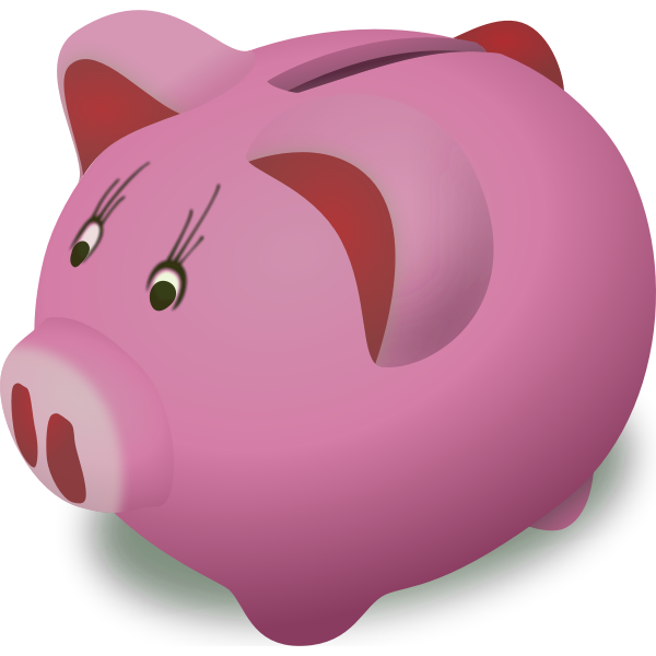 SVG Piggy bank vector image