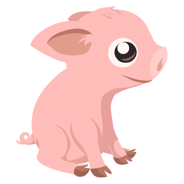 SVG Piglet cartoon