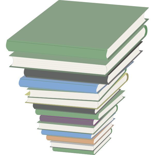 SVG Pile of books vector image