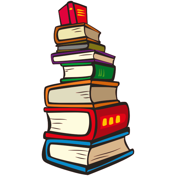 SVG Pile of colorful books