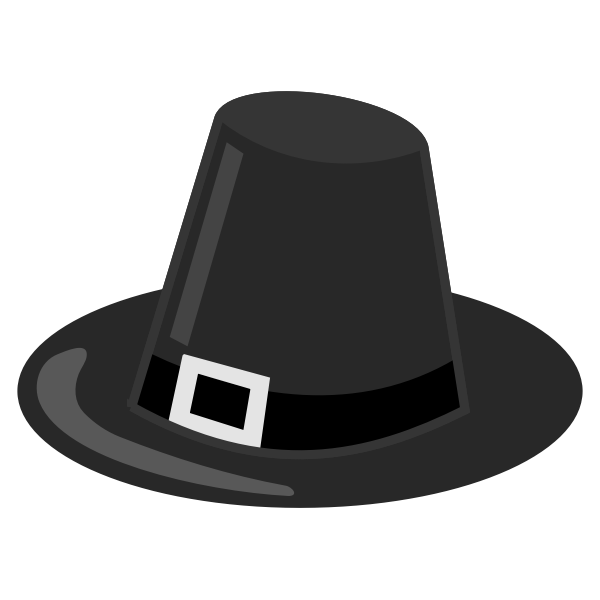 SVG Pilgrim039s hat vector drawing