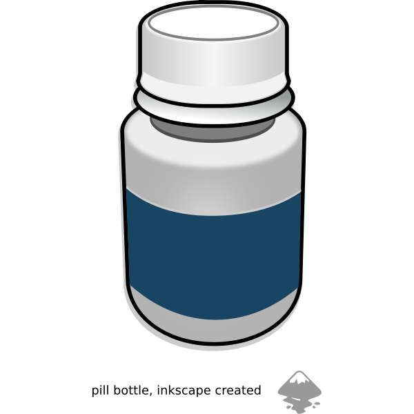SVG Pill bottle vector clip art