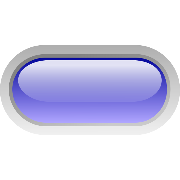 SVG Pill shaped blue button vector image