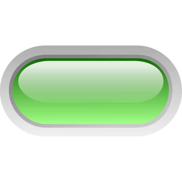 SVG Pill shaped green button vector illustration