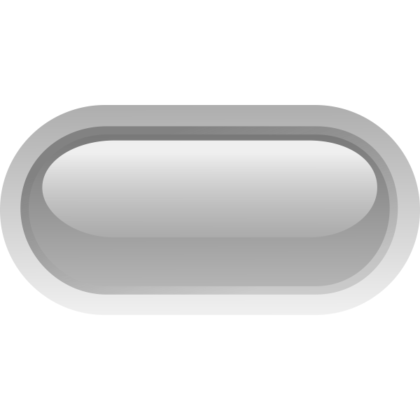 SVG Pill shaped grey button vector drawing
