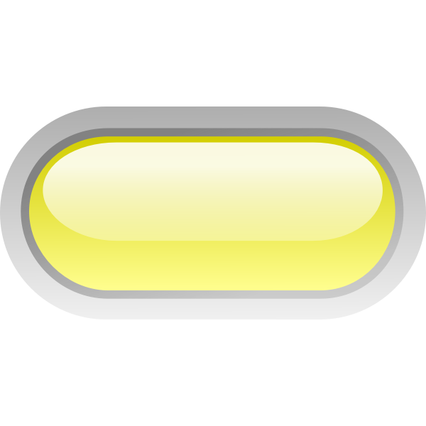 SVG Pill shaped yellow button vector illustration