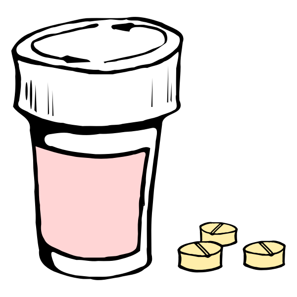 SVG Pills and container vector image