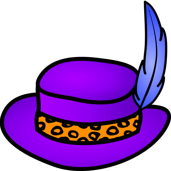 SVG Pimp hat vector image