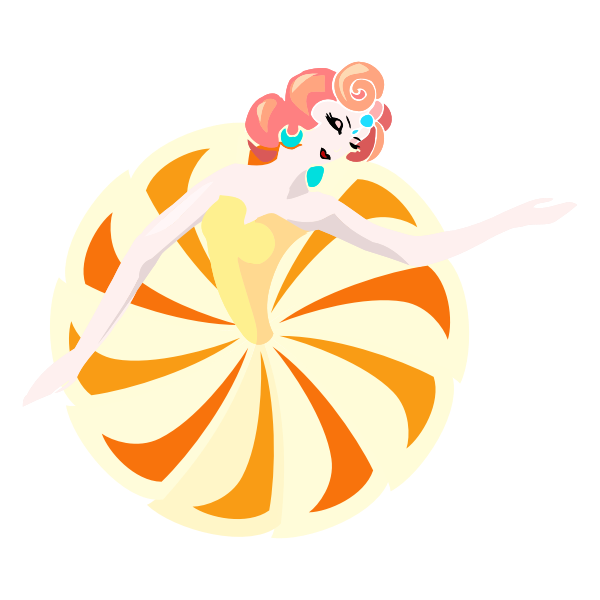 SVG Pin-up retro dancer