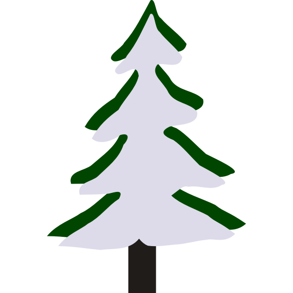 SVG Pine in winter
