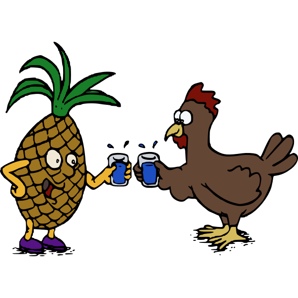 SVG Pineapple and chicken