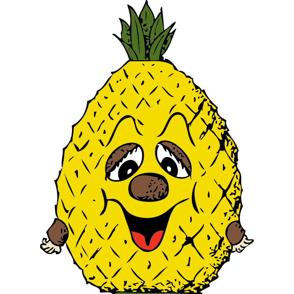 SVG pineapple head