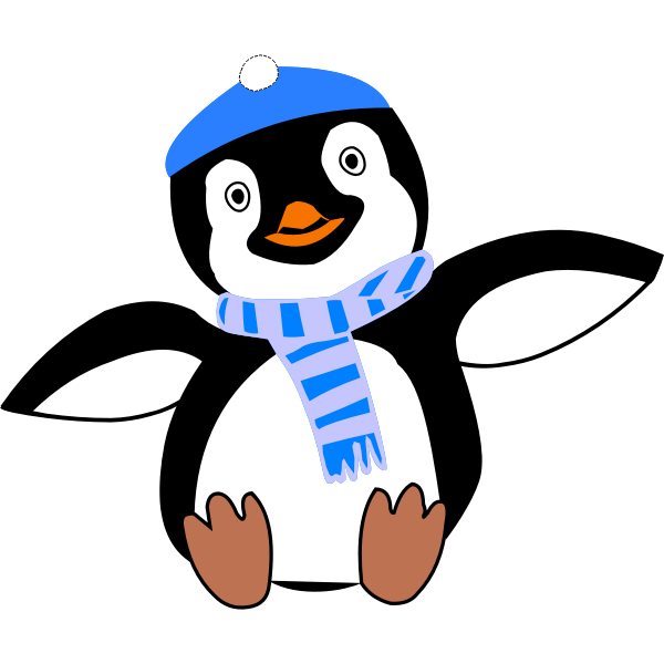 SVG Pinguin im Winter