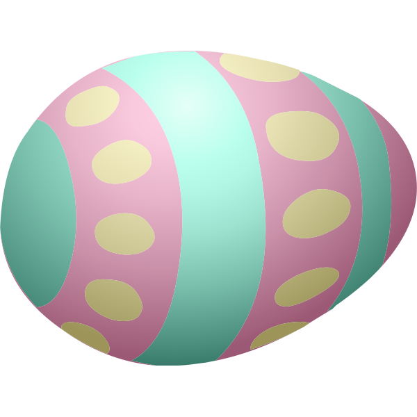 SVG Pink and blue egg