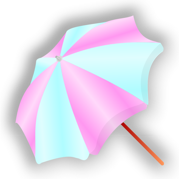 SVG Pink and blue sunshade vector image