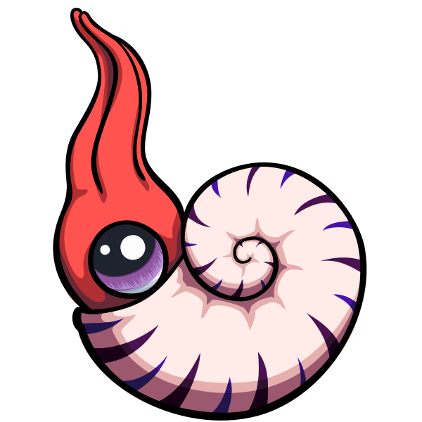 SVG Pink baby snail