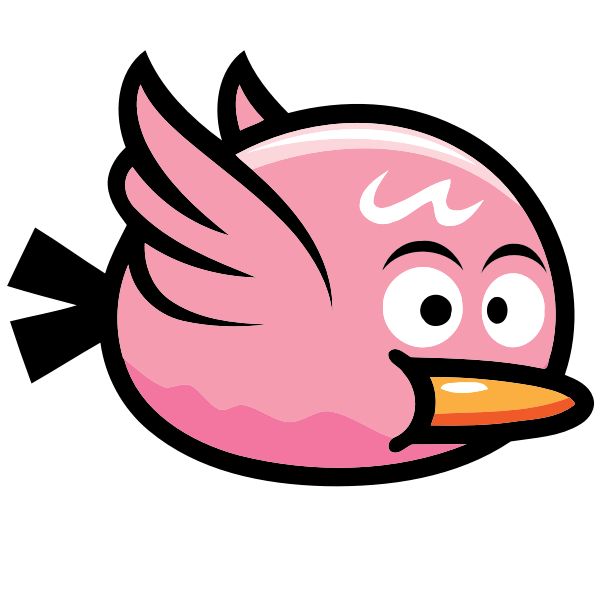 SVG Pink bird