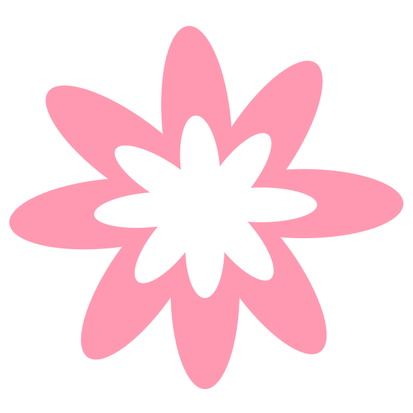 SVG Pink Burst Flower