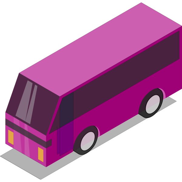 SVG Pink bus