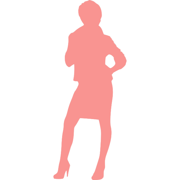 SVG Pink business woman