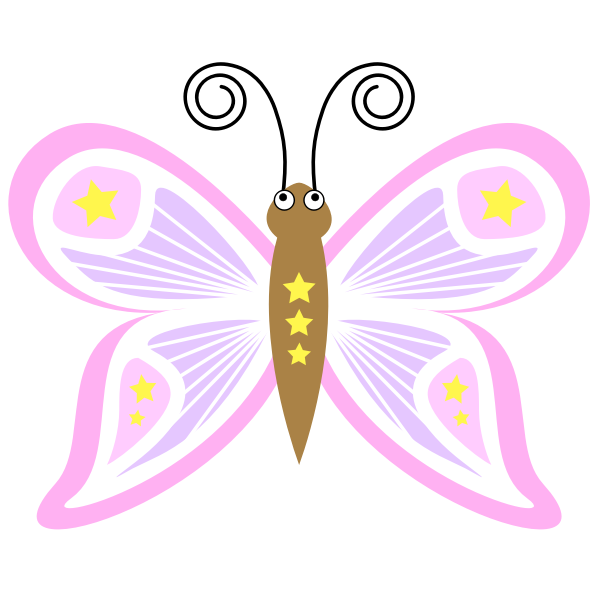 SVG Pink butterfly