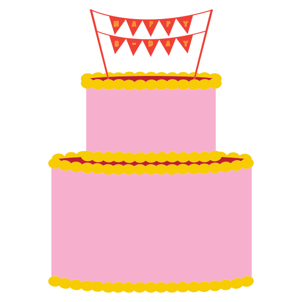 SVG Pink cake