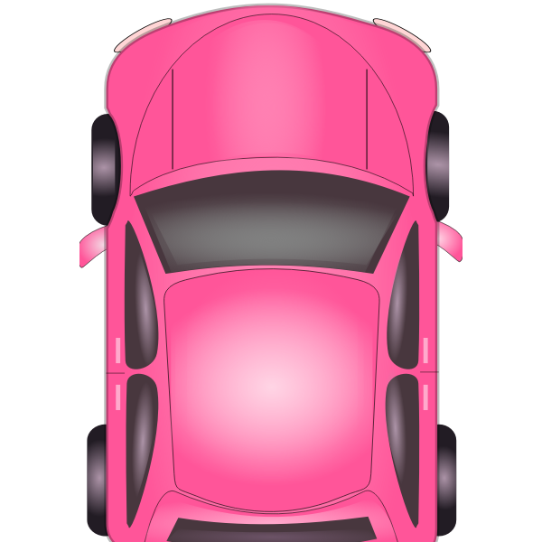 SVG Pink car top view vector illustration