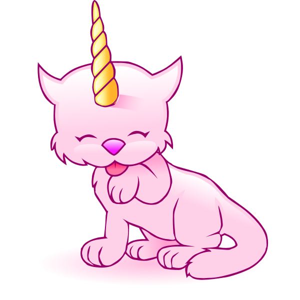 SVG Pink cat