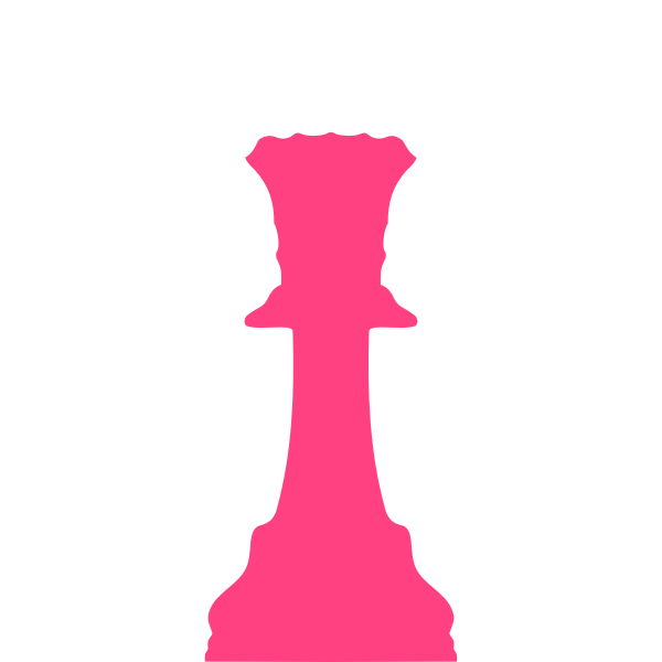 SVG Pink chess piece
