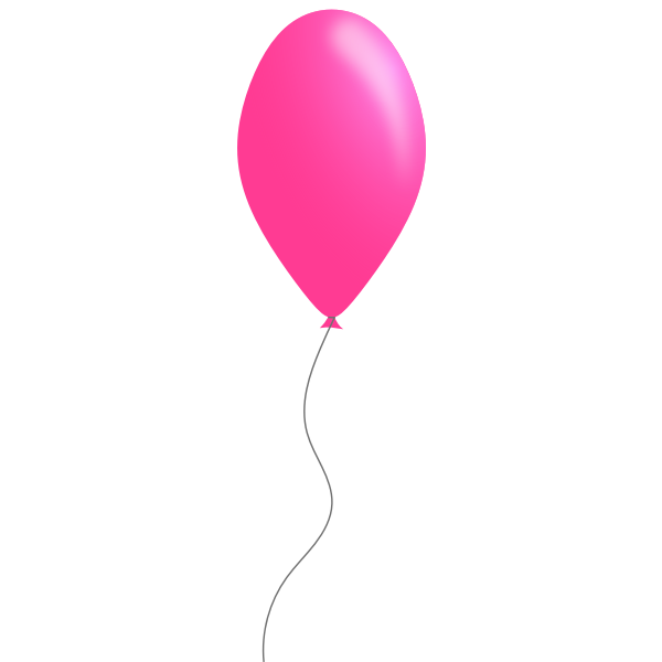 SVG Pink color balloon vector clip art